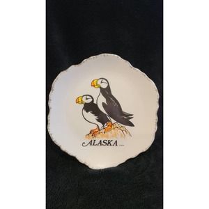 Rare Alaska Puffin Birds Decorative Wall Plate